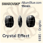 スワロフスキー XILION Heart ペンダント (6228) 18x17.5mm - クリスタル エフェクト