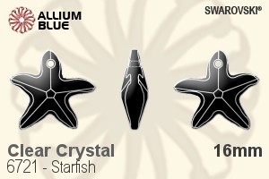 Swarovski Starfish Pendant (6721) 16mm - Clear Crystal