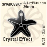 施華洛世奇 Star 吊墜 (6714) 20mm - 白色（半塗層）