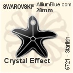 スワロフスキー Starfish ペンダント (6721) 28mm - クリスタル エフェクト