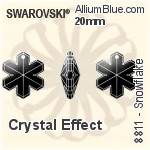 Swarovski STRASS Snowflake (8811) 20mm - Crystal Effect