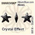 施华洛世奇 Starfish 吊坠 (6721) 28mm - 白色（半涂层） PROLAY