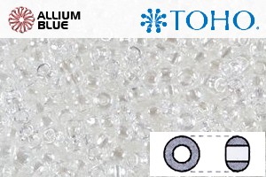 TOHO ラウンド Seed ビーズ (RR6-101) 6/0 ラウンド Large - Transparent-Lustered Crystal