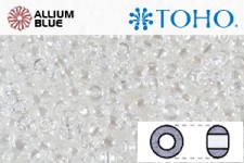 TOHO ラウンド Seed ビーズ (RR3-101) 3/0 ラウンド Extra Large - Transparent-Lustered Crystal