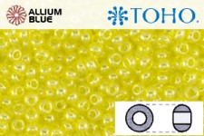 TOHO ラウンド Seed ビーズ (RR6-102) 6/0 ラウンド Large - Citrine Yellow Transparent Luster
