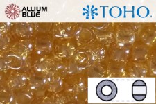 TOHO Round Seed Beads (RR11-103) 11/0 Round - Transparent-Lustered Lt Topaz