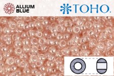 TOHO Round Seed Beads (RR3-106) 3/0 Round Extra Large - Transparent-Lustered Rosaline