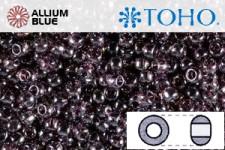 TOHO Round Seed Beads (RR3-110B) 3/0 Round Extra Large - Transparent-Lustered Med Amethyst