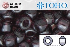 TOHO ラウンド Seed ビーズ (RR3-115) 3/0 ラウンド Extra Large - Transparent-Lustered Amethyst