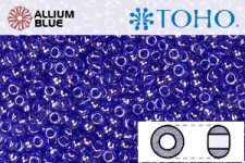 TOHO ラウンド Seed ビーズ (RR3-116) 3/0 ラウンド Extra Large - Transparent-Lustered Cobalt