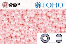 TOHO Round Seed Beads (RR11-126) 11/0 Round - Opaque-Lustered Baby Pink