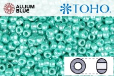 TOHO Round Seed Beads (RR11-132) 11/0 Round - Opaque-Lustered Turquoise
