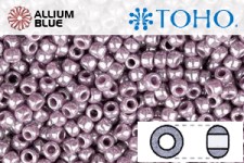 TOHO Round Seed Beads (RR8-133) 8/0 Round Medium - Opaque-Lustered Lavender