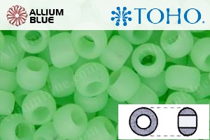 TOHO Round Seed Beads (RR11-144F) 11/0 Round - Ceylon Frosted Celery