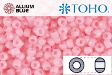 TOHO Round Seed Beads (RR8-145F) 8/0 Round Medium - Ceylon Frosted Innocent Pink