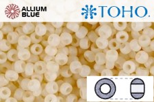 TOHO Round Seed Beads (RR15-940F) 15/0 Round Small - Transparent-Frosted Olivine