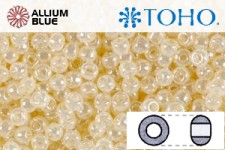 TOHO Round Seed Beads (RR8-147) 8/0 Round Medium - Ceylon Lt Ivory