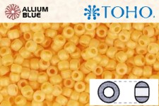 TOHO Round Seed Beads (RR11-148F) 11/0 Round - Ceylon Frosted Peach Cobbler