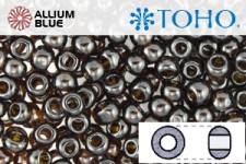 TOHO Round Seed Beads (RR8-14) 8/0 Round Medium - Transparent - Root Beer