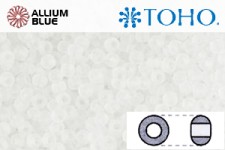 TOHO ラウンド Seed ビーズ (RR8-1F) 8/0 ラウンド Medium - Transparent-Frosted Crystal