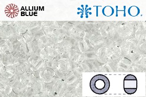 TOHO ラウンド Seed ビーズ (RR11-1) 11/0 ラウンド - Transparent Crystal