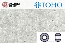 TOHO ラウンド Seed ビーズ (RR8-1) 8/0 ラウンド Medium - Transparent Crystal