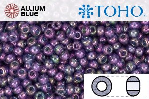 TOHO Round Seed Beads (RR3-328) 3/0 Round Extra Large - Gold-Lustered Moon Shadow