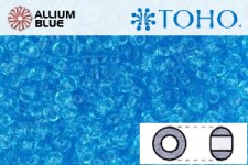 TOHO ラウンド Seed ビーズ (RR8-3) 8/0 ラウンド Medium - Transparent Aquamarine