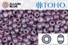 TOHO Round Seed Beads (RR3-412) 3/0 Round Extra Large - Opaque-Rainbow Lavender
