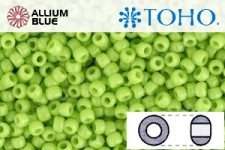 TOHO Round Seed Beads (RR8-44) 8/0 Round Medium - Opaque Sour Apple