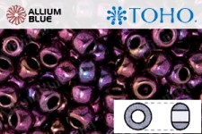 TOHO Round Seed Beads (RR15-503) 15/0 Round Small - Higher-Metallic Dk Amethyst