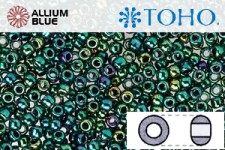 TOHO Round Seed Beads (RR3-506) 3/0 Round Extra Large - Higher-Metallic June Bug