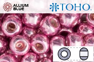 TOHO Round Seed Beads (RR11-553) 11/0 Round - Galvanized Pink Lilac