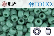 TOHO Round Seed Beads (RR6-55D) 6/0 Round Large - Dark Turquoise Opaque