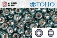 TOHO ラウンド Seed ビーズ (RR8-565) 8/0 ラウンド Medium - Galvanized Blue Slate