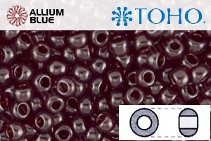 TOHO Round Seed Beads (RR8-5D) 8/0 Round Medium - Transparent Garnet