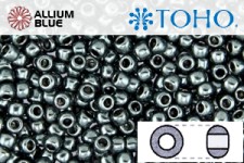 TOHO Round Seed Beads (RR3-601) 3/0 Round Extra Large - Galvanized Aqua