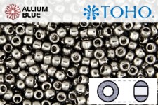TOHO Round Seed Beads (RR8-602) 8/0 Round Medium - Galvanized Gray