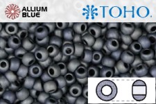 TOHO Round Seed Beads (RR3-612) 3/0 Round Extra Large - Matte-Color Gun Metal