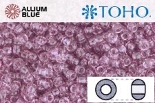 TOHO Round Seed Beads (RR8-6) 8/0 Round Medium - Transparent Lt Amethyst