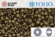 TOHO Round Seed Beads (RR3-702) 3/0 Round Extra Large - Matte-Color Dk Copper