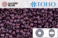 TOHO Round Seed Beads (RR3-703) 3/0 Round Extra Large - Matte-Color Mauve Mocha
