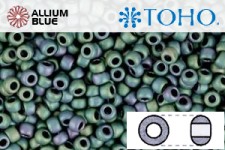 TOHO Round Seed Beads (RR15-706) 15/0 Round Small - Matte-Color Iris - Teal