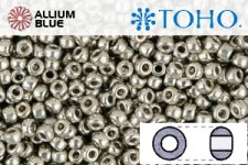 TOHO ラウンド Seed ビーズ (RR8-714) 8/0 ラウンド Medium - Metallic Silver