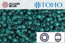 TOHO Round Seed Beads (RR3-7BDF) 3/0 Round Extra Large - Transparent Frosted Teal
