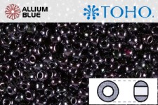 TOHO Round Seed Beads (RR15-90) 15/0 Round Small - Metallic Amethyst Gun Metal