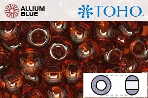 TOHO Round Seed Beads (RR11-941) 11/0 Round - Transparent Smoky Topaz