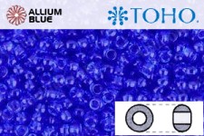 TOHO Round Seed Beads (RR3-942) 3/0 Round Extra Large - Transparent Sapphire