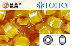 TOHO Round Seed Beads (RR6-949) 6/0 Round Large - Inside-Color Jonquil/Opaque Yellow Lined