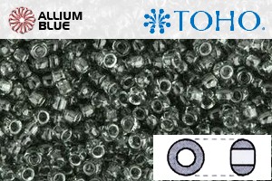 TOHO Round Seed Beads (RR15-9B) 15/0 Round Small - Transparent Gray